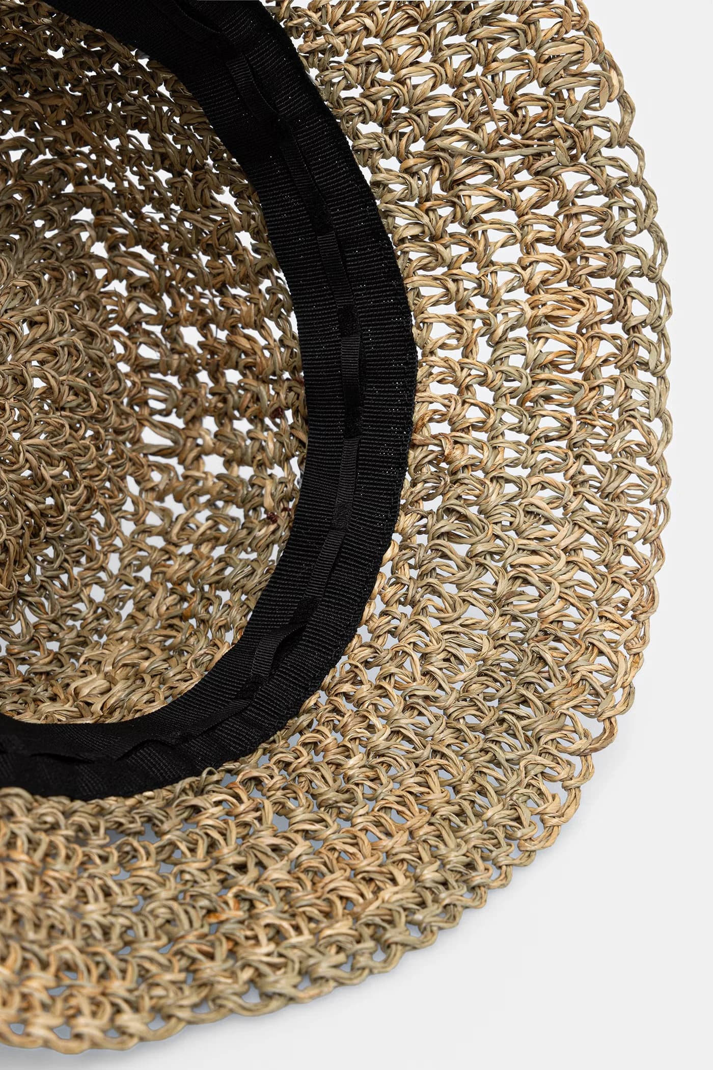 Женская плетеная соломенная шляпа Straw Bucket Hat vol2 - фото 4