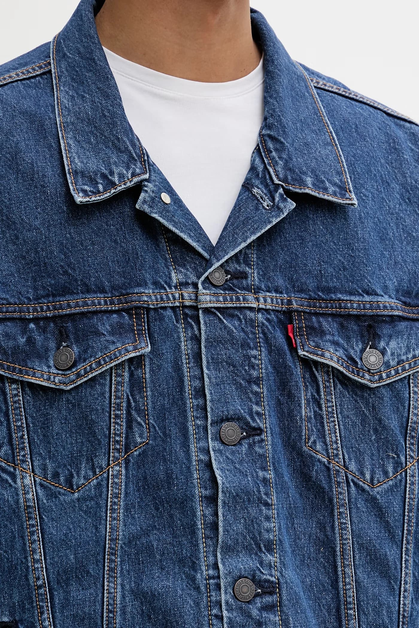 THE TRUCKER JACKET мужская джинсовая куртка - фото 5