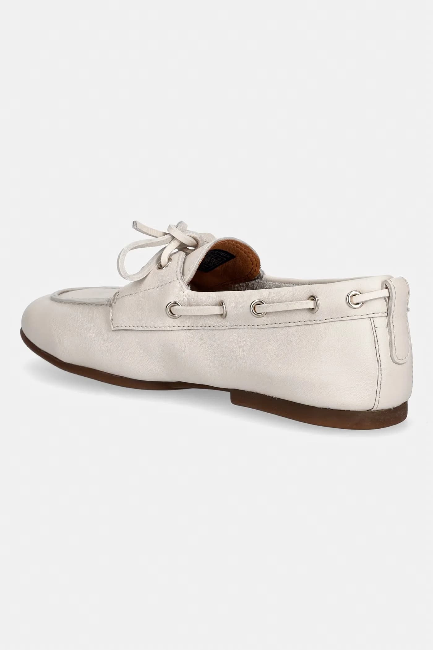 Мокасины женские кожаные TH SLEEK LEATHER BOAT SHOE - фото 3