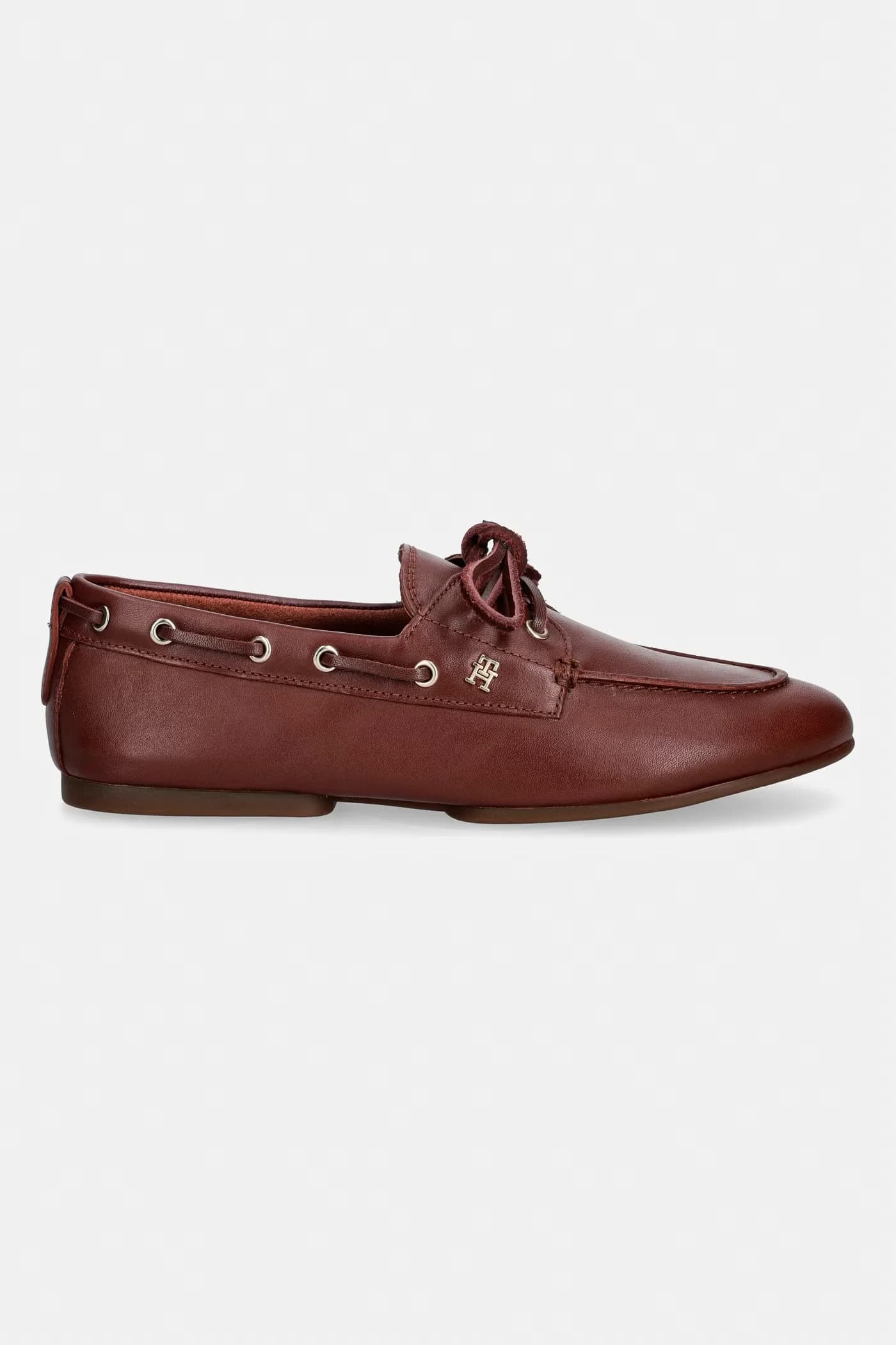 Мокасины женские кожаные TH SLEEK LEATHER BOAT SHOE - фото 2