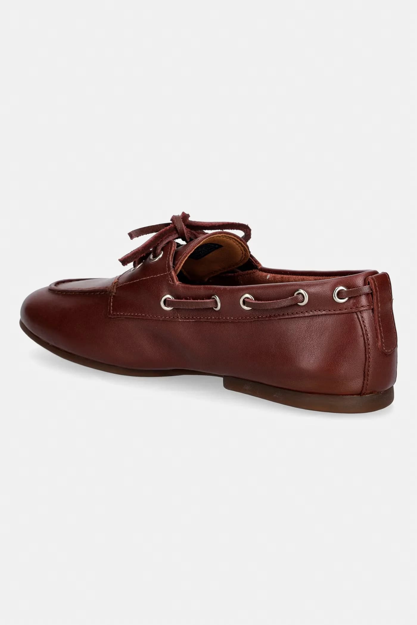 Мокасины женские кожаные TH SLEEK LEATHER BOAT SHOE - фото 3