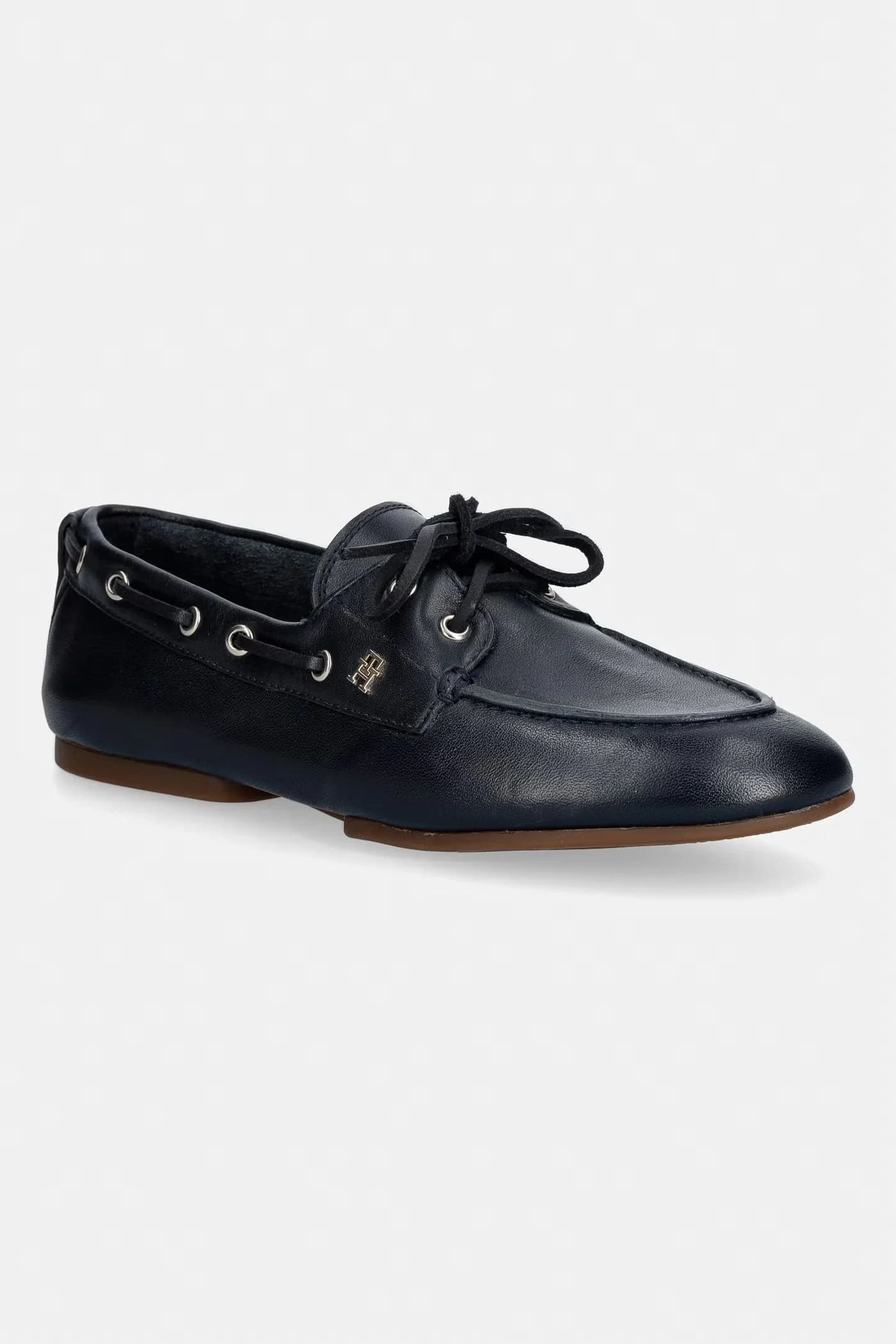 Мокасины женские кожаные TH SLEEK LEATHER BOAT SHOE - фото 1