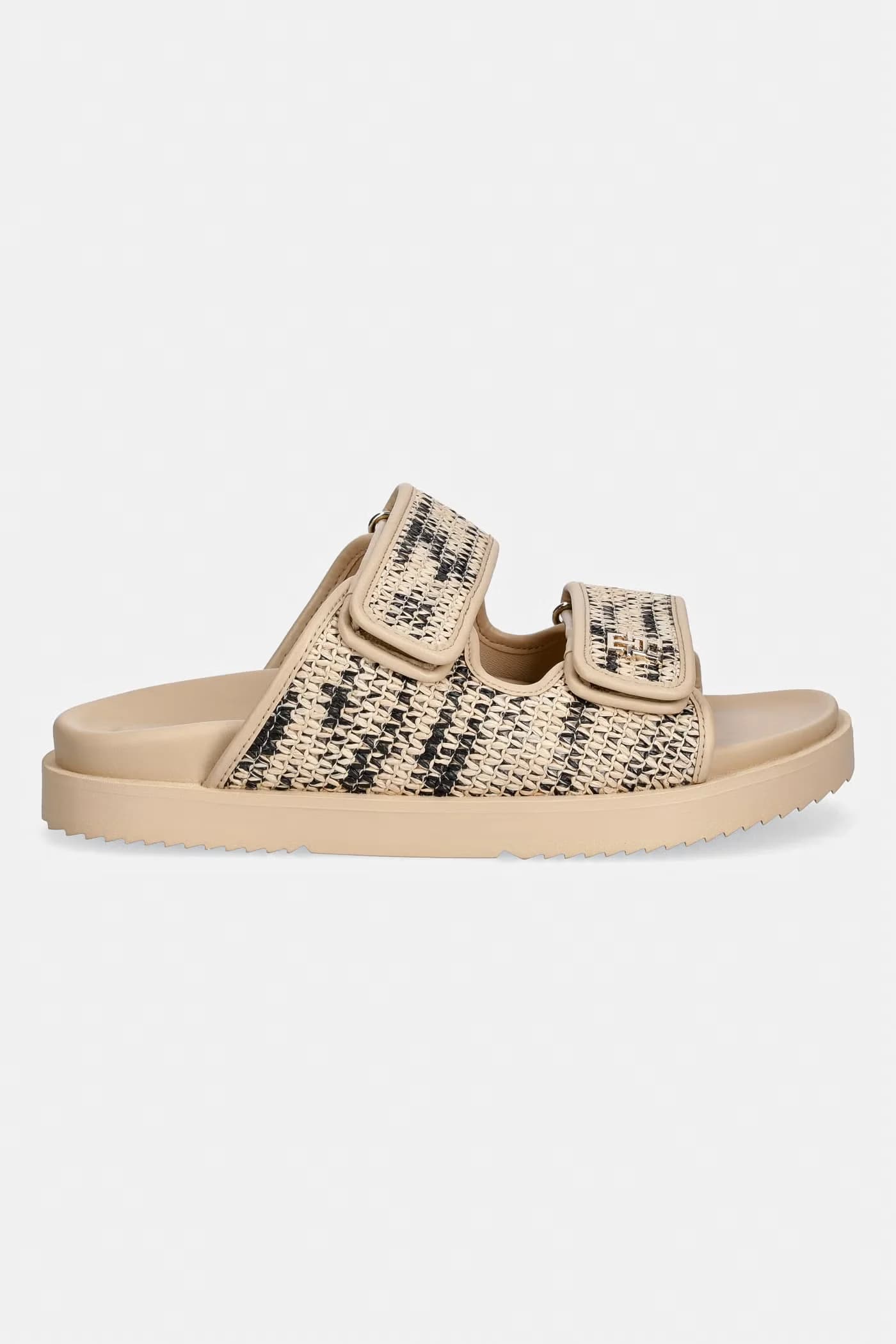 Женские шлепанцы DOUBLE STRAP RAFFIA SANDAL - фото 2