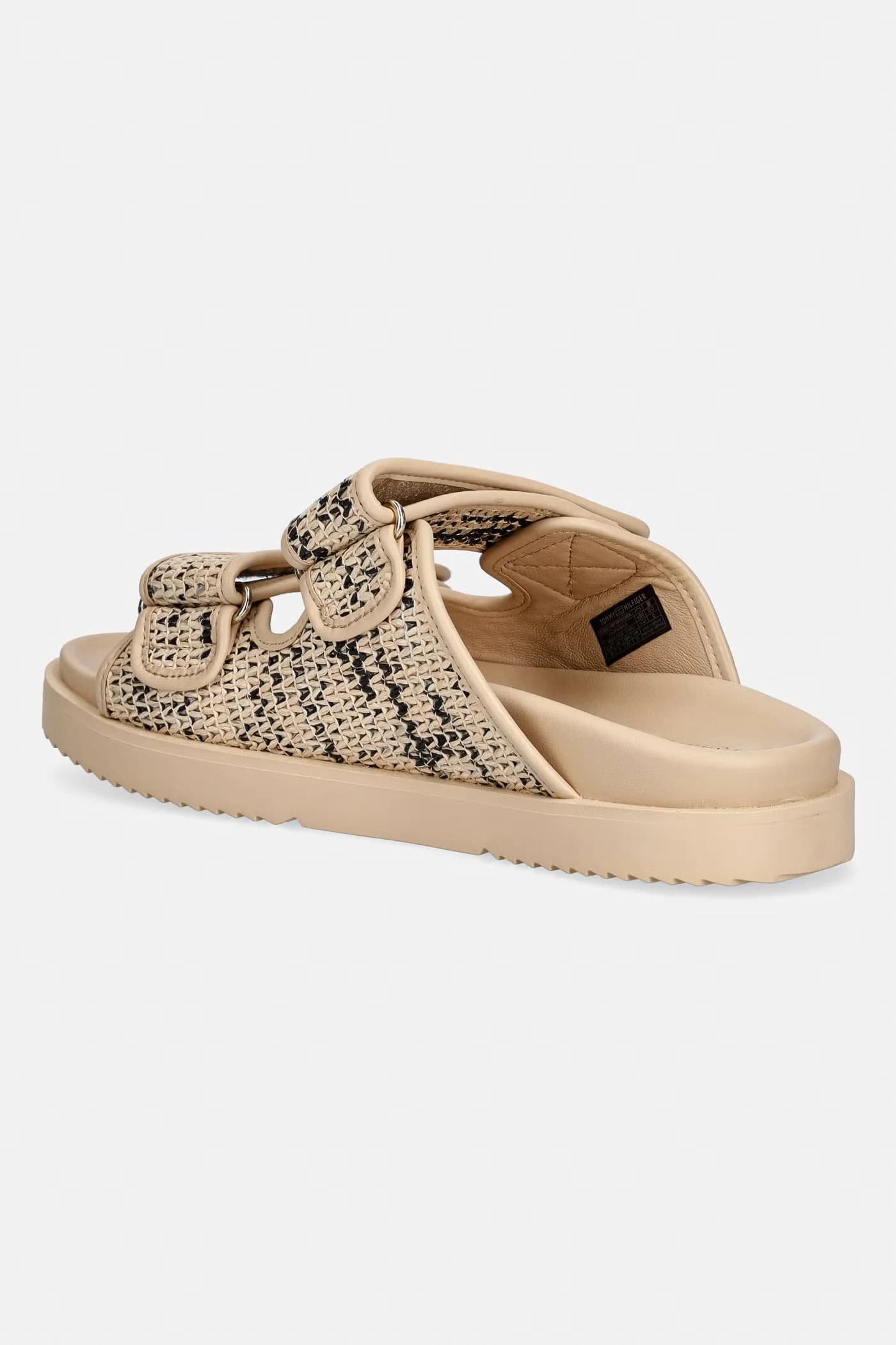 Женские шлепанцы DOUBLE STRAP RAFFIA SANDAL - фото 3