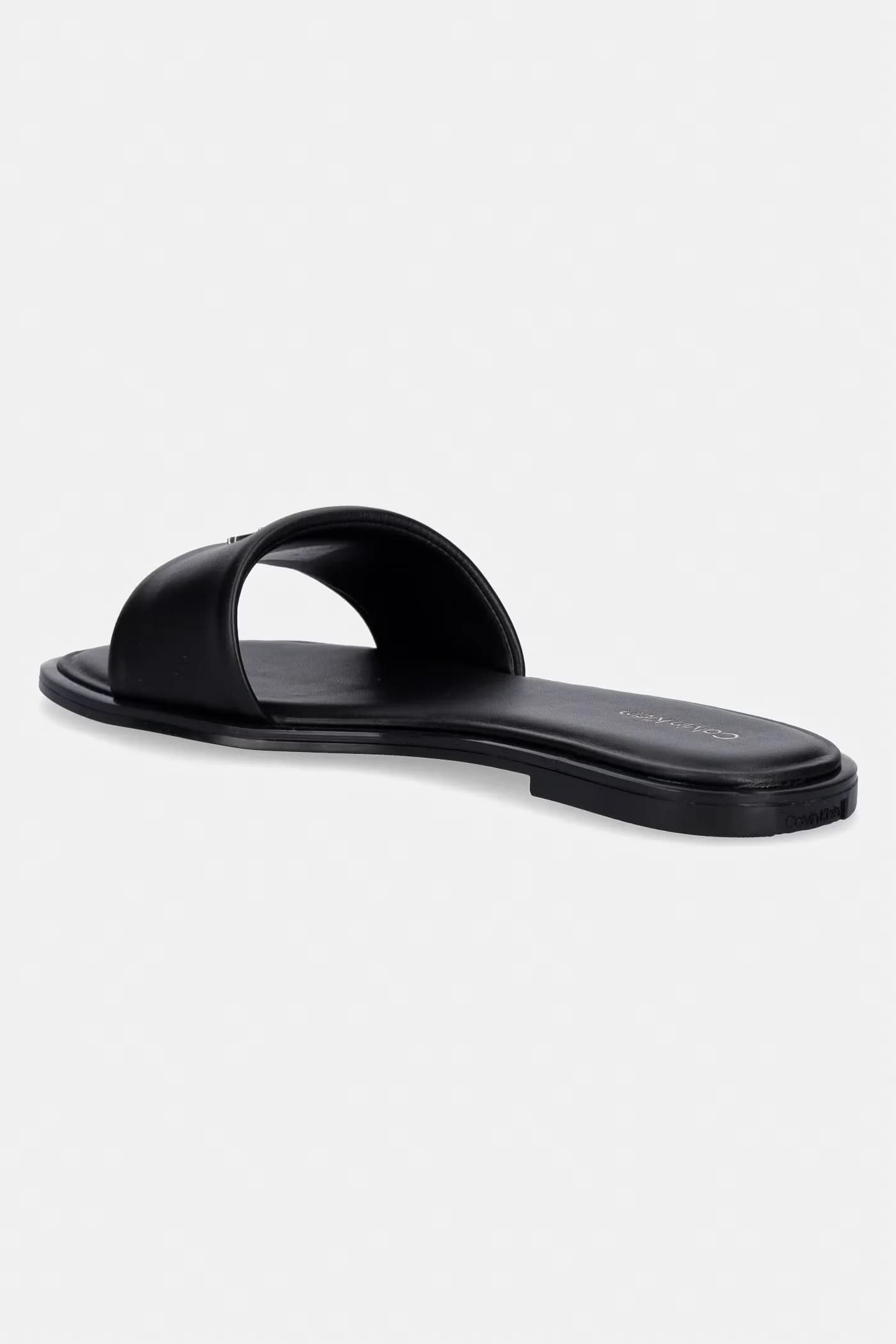 Тапочки женские кожаные ROUND FLAT SNDL LTH BAR HW 2 - фото 3