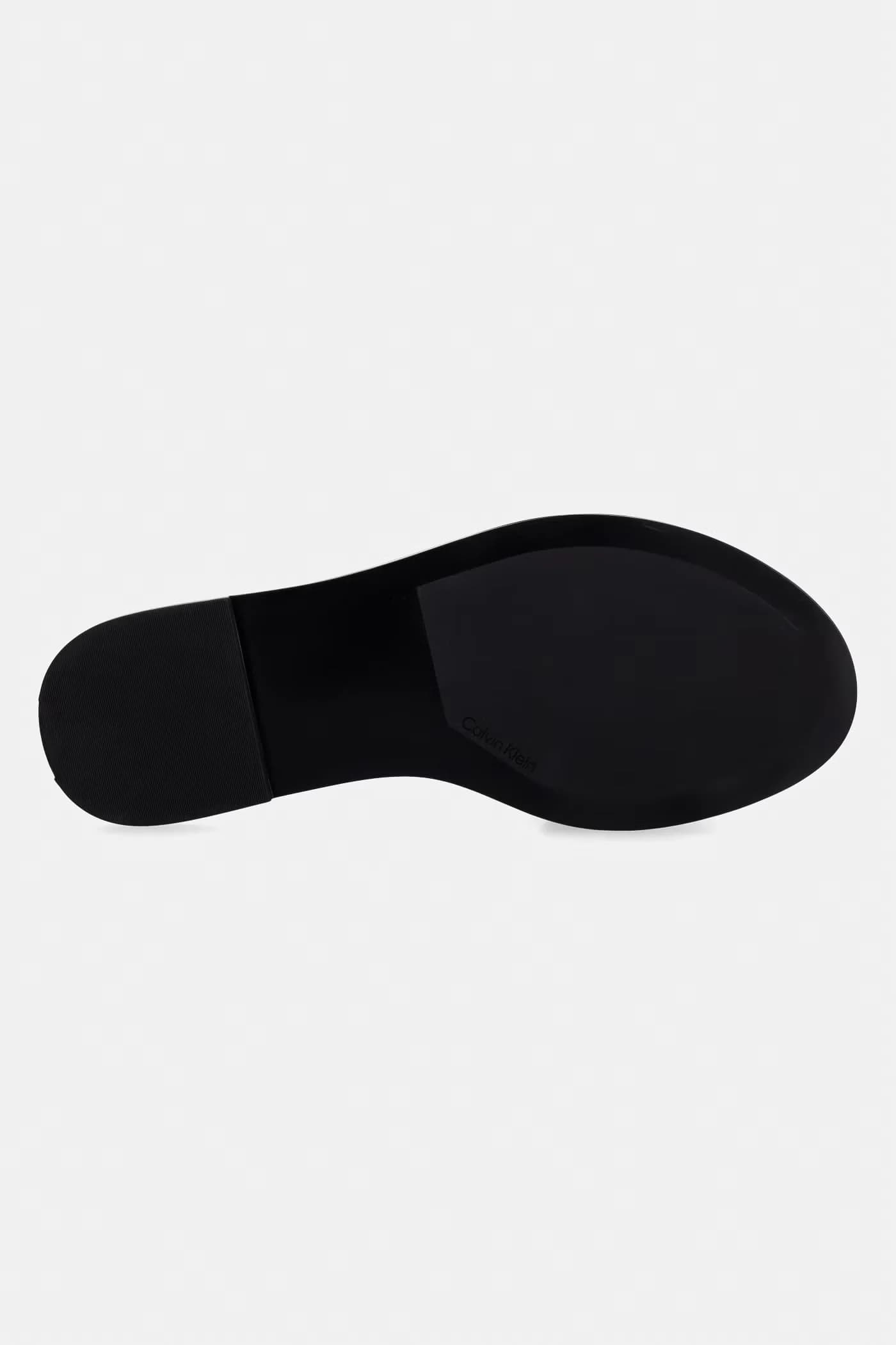 Тапочки женские кожаные ROUND FLAT SNDL LTH BAR HW 2 - фото 5