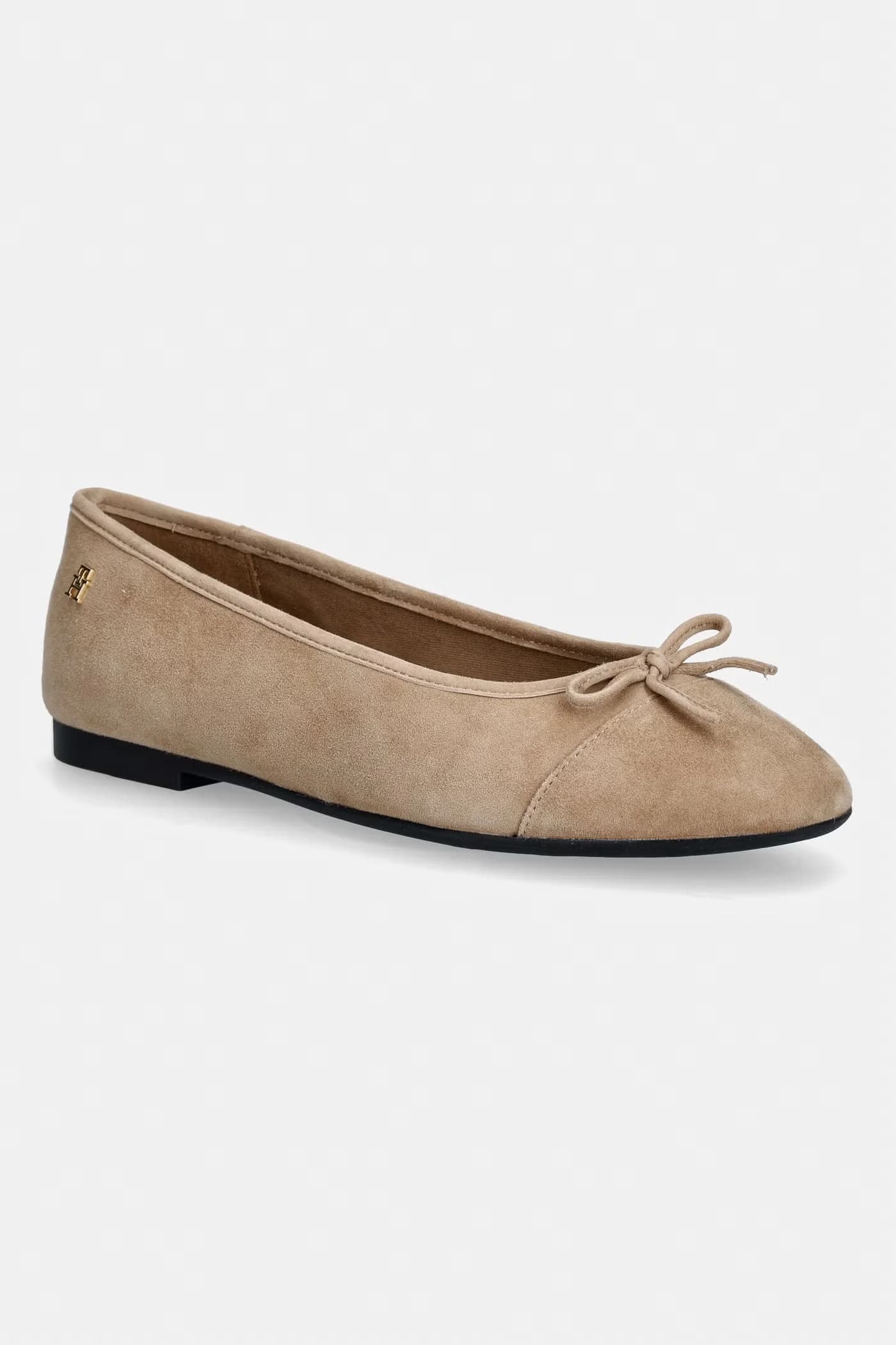 HILFIGER SUEDE BALLERINA замшевые балетки - фото 1