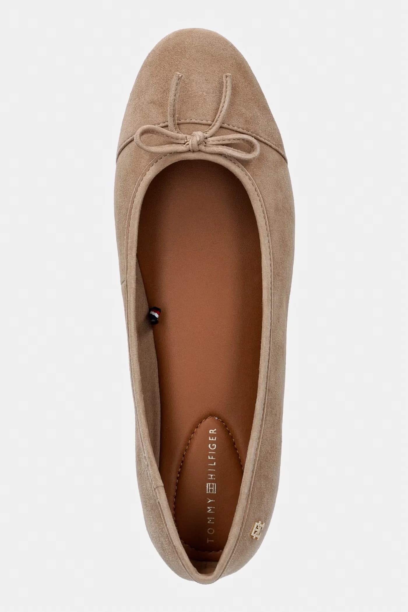 HILFIGER SUEDE BALLERINA замшевые балетки - фото 4