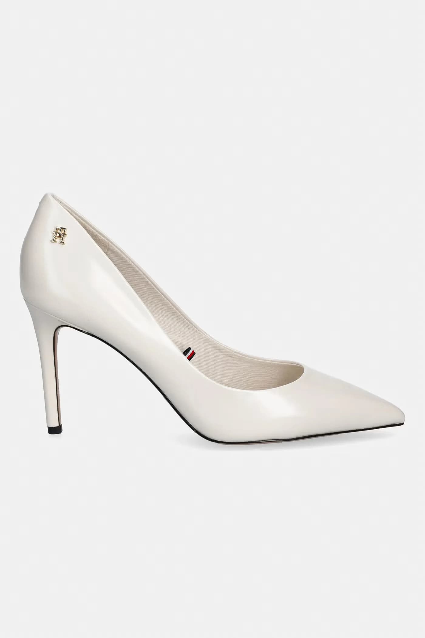 Кожаные туфли ESSENTIAL POINTED PUMP на высоком каблуке - фото 2