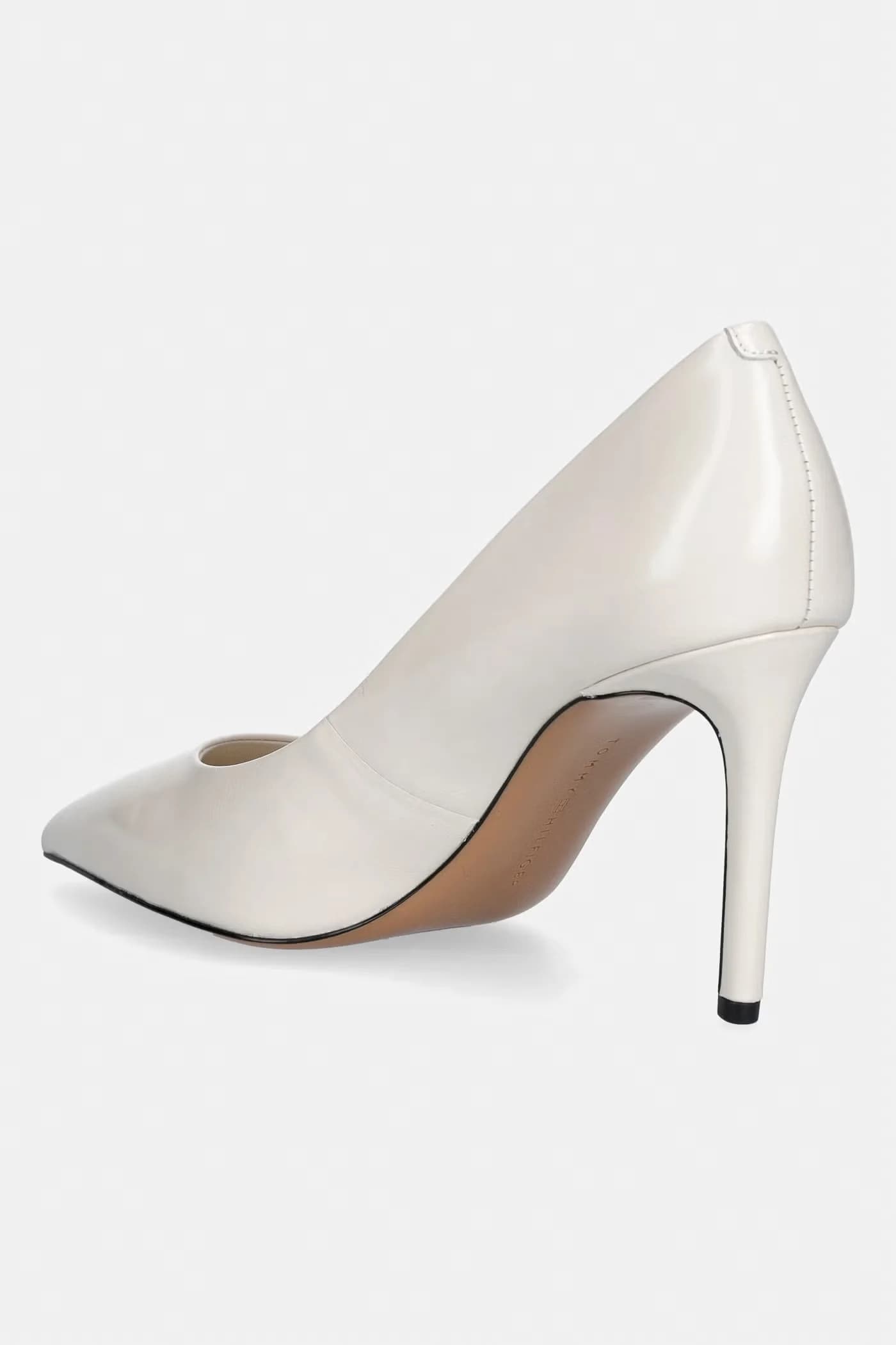 Кожаные туфли ESSENTIAL POINTED PUMP на высоком каблуке - фото 3