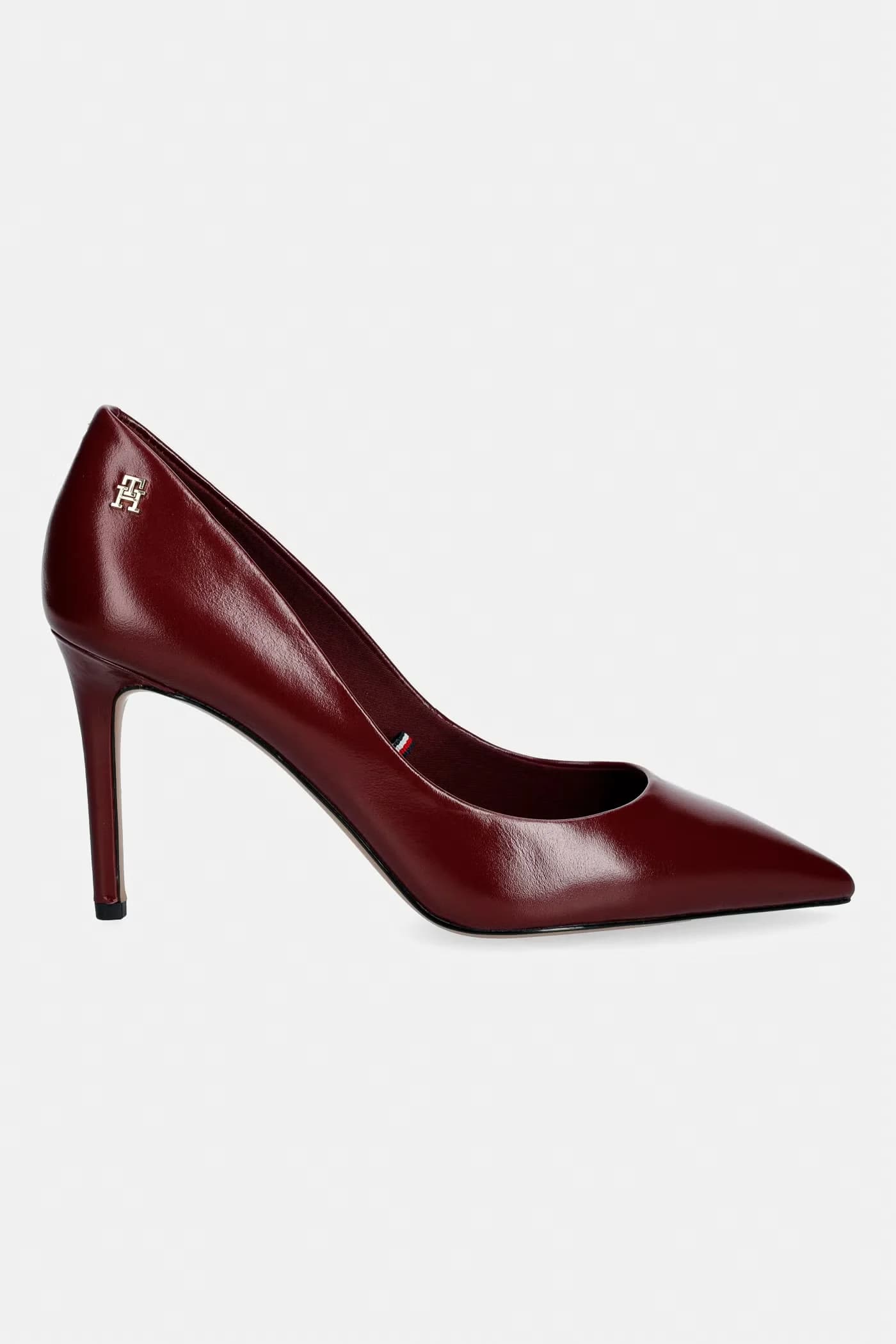 Кожаные туфли ESSENTIAL POINTED PUMP на высоком каблуке - фото 2