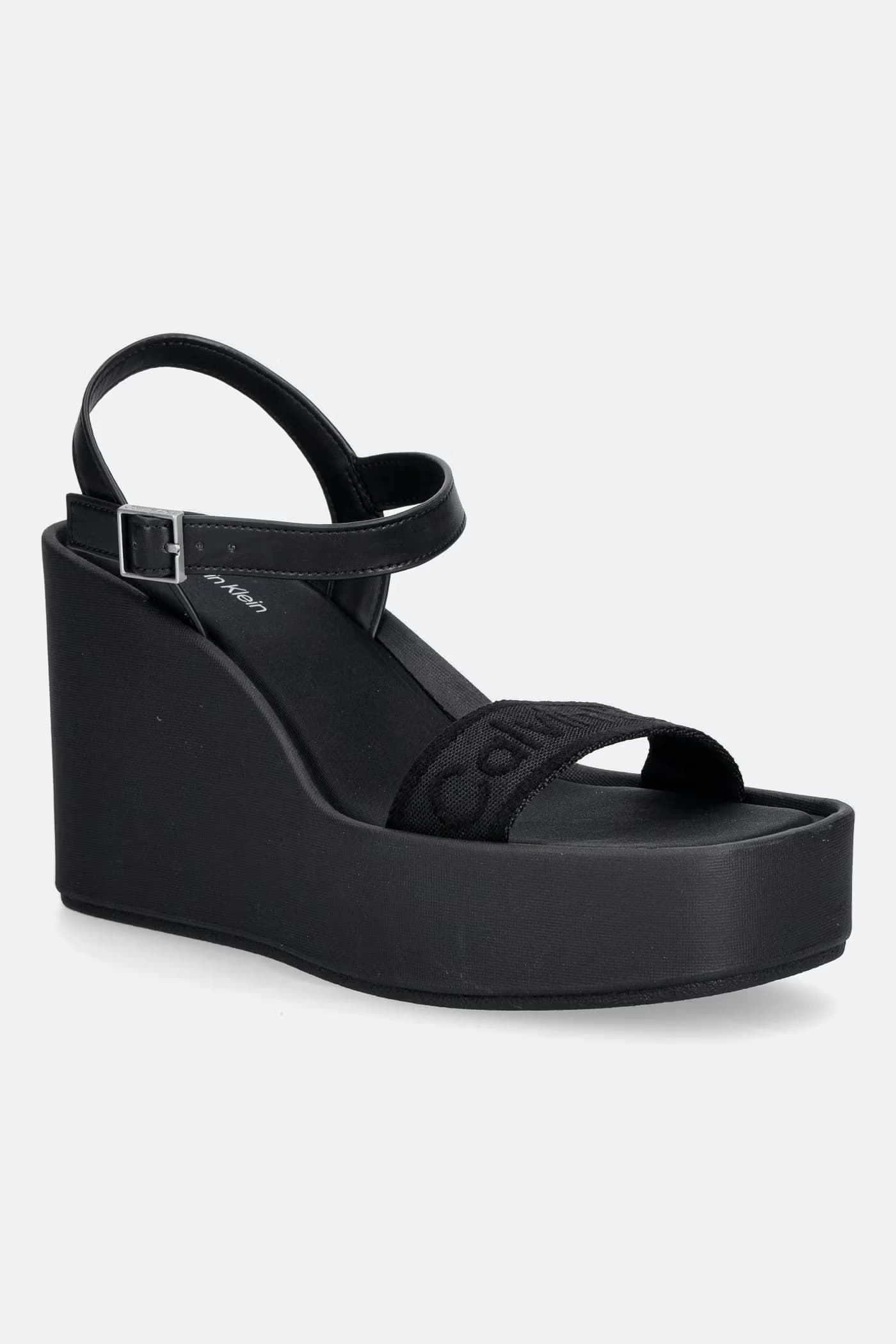 Босоножки на танкетке WEDGE 70 SNDL WEBBING LTH - фото 1