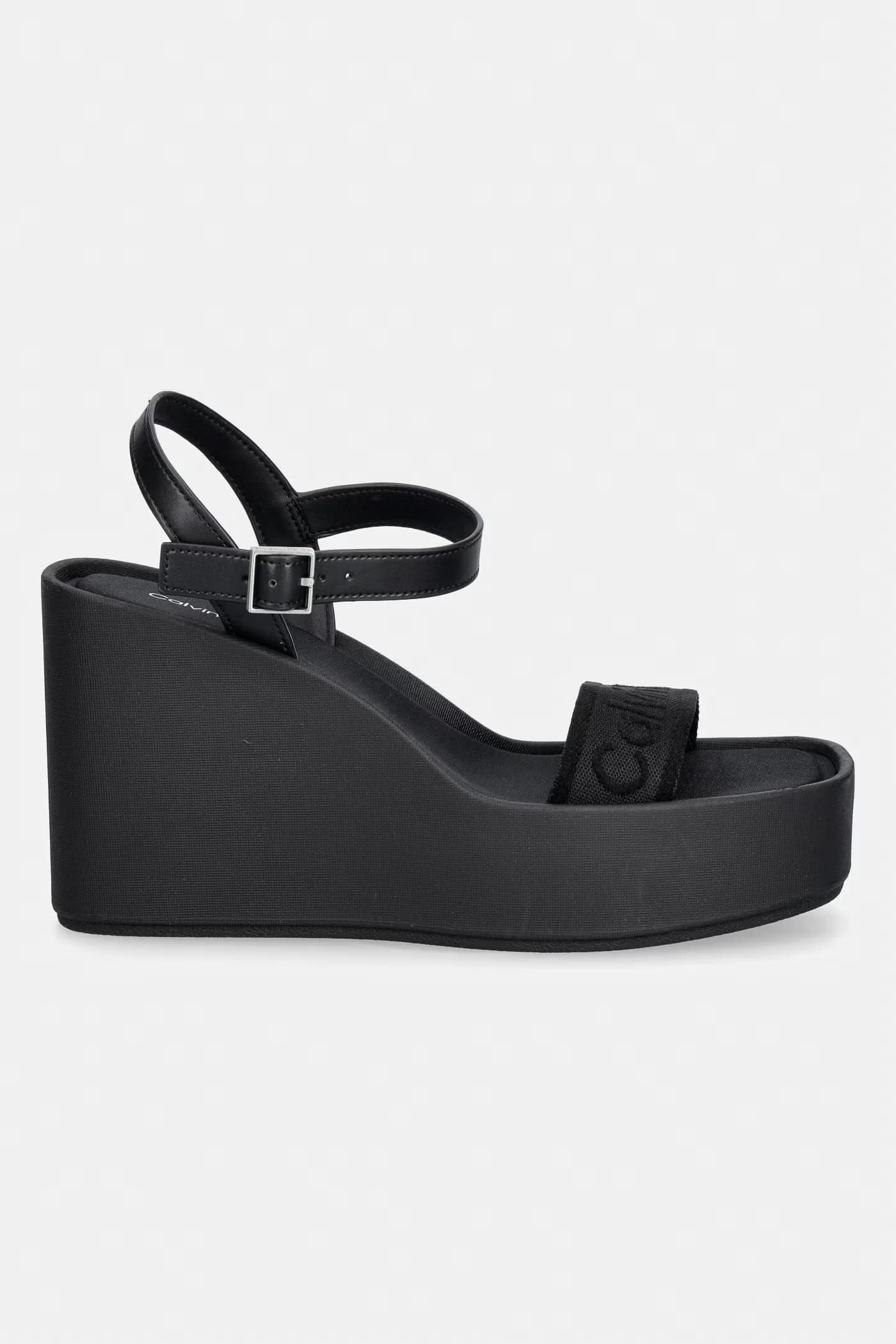 Босоножки на танкетке WEDGE 70 SNDL WEBBING LTH - фото 2