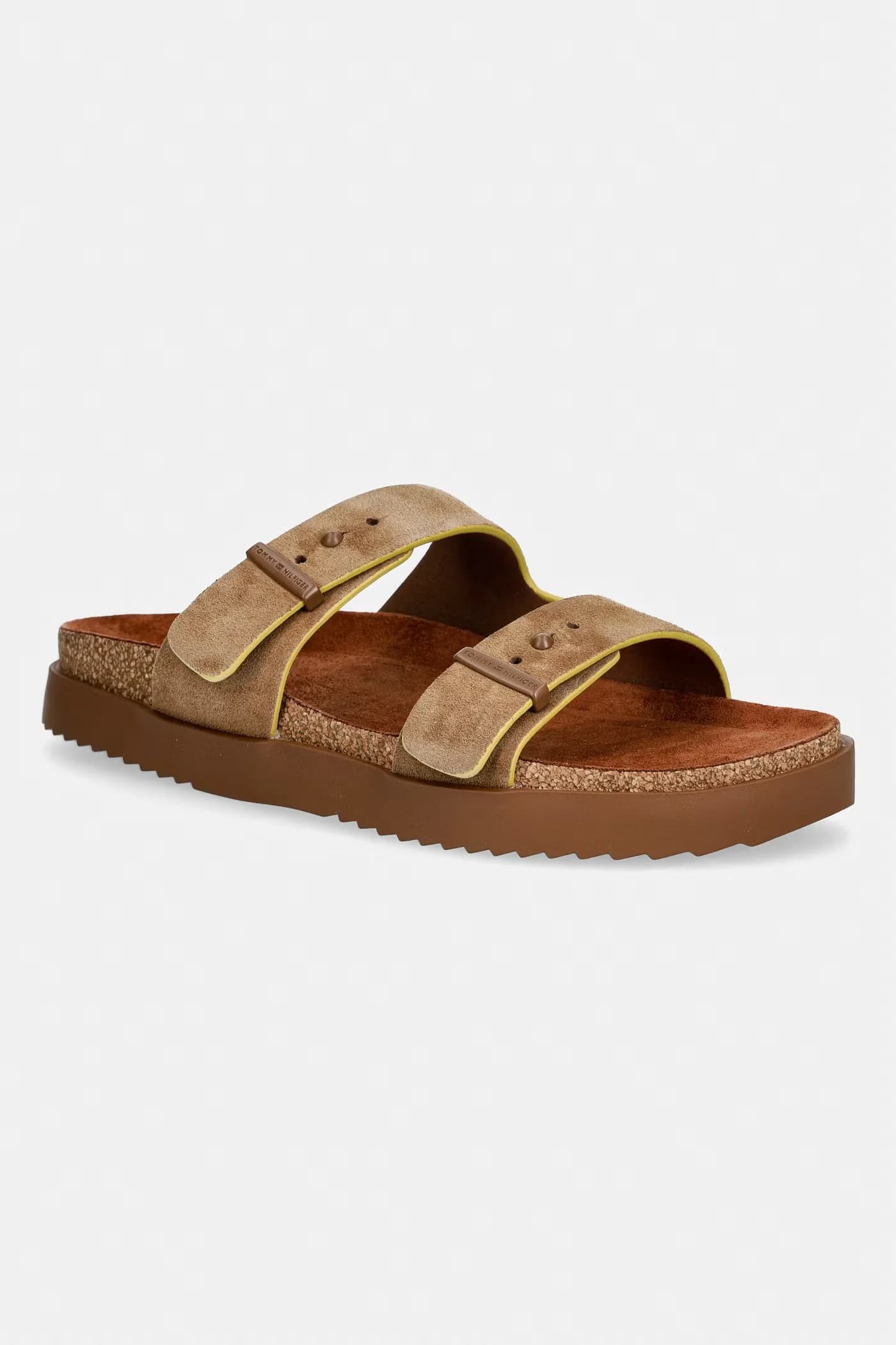 Мужские замшевые тапочки CORK ADJUSTABLE SUEDE SANDAL - фото 1