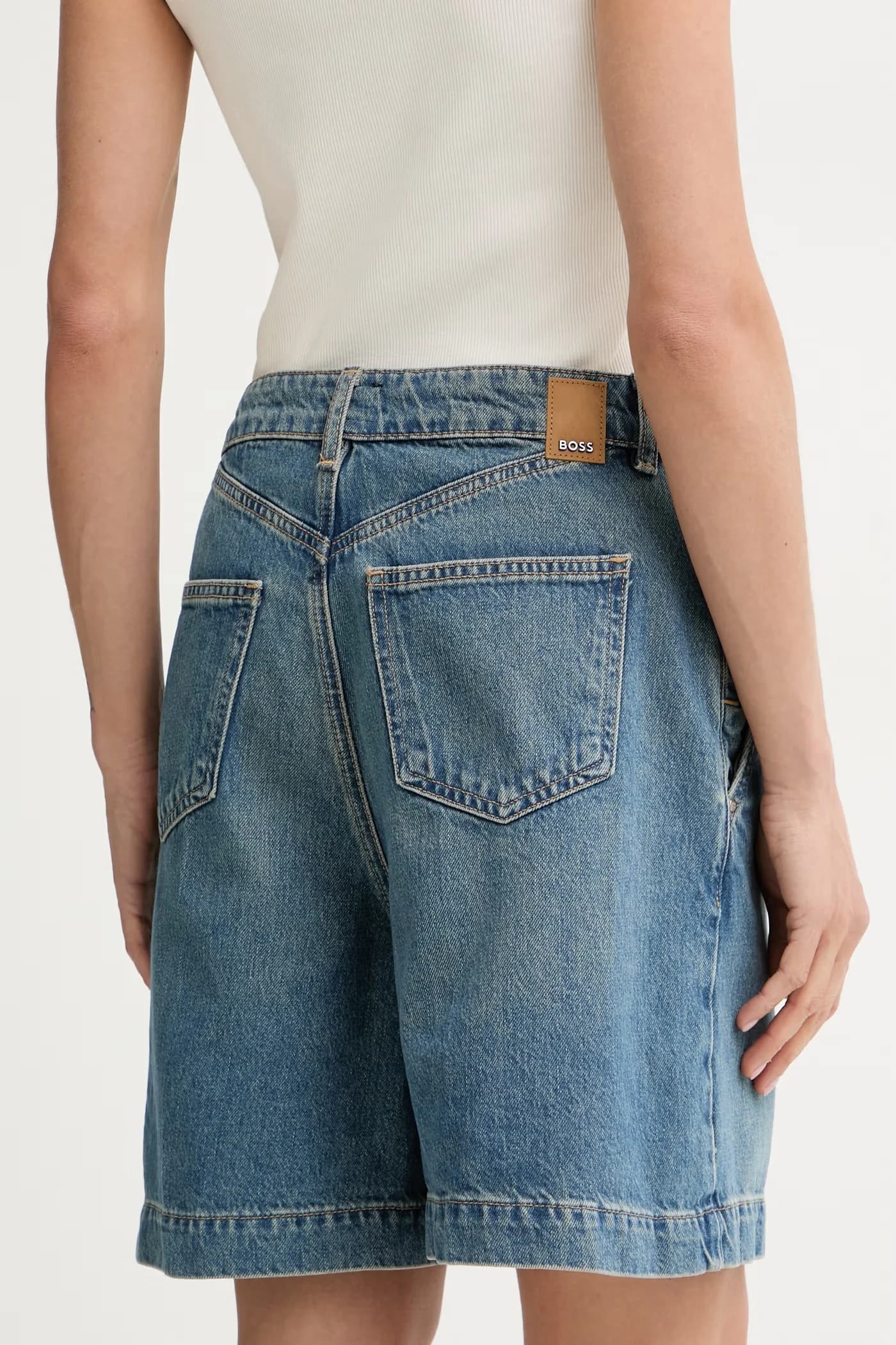 ALLEXY DENIM SHORT женские джинсовые шорты - фото 3