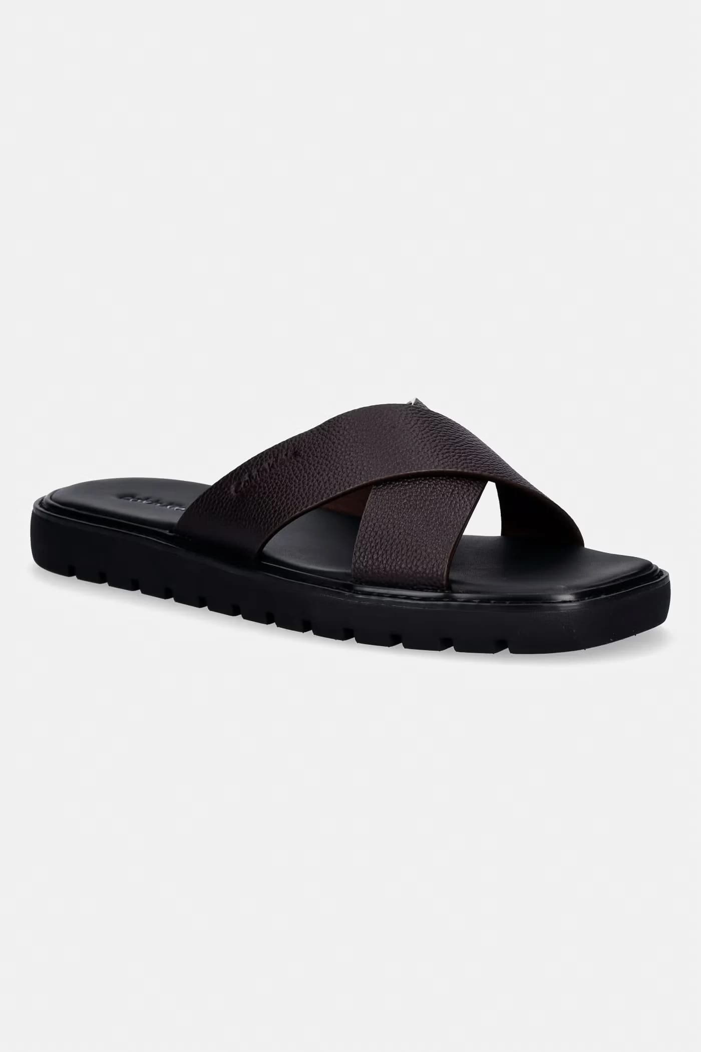 Мужские кожаные шлепанцы SQ MOLDED SANDAL XCROSS LTH - фото 1