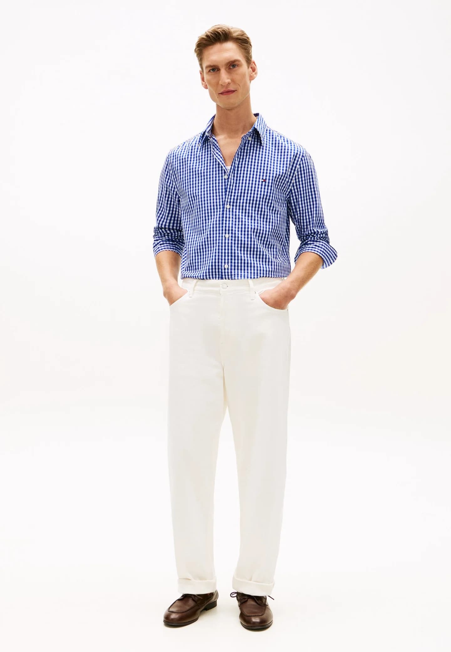 FLEX POPLIN GINGHAM - Рубашка - фото 2
