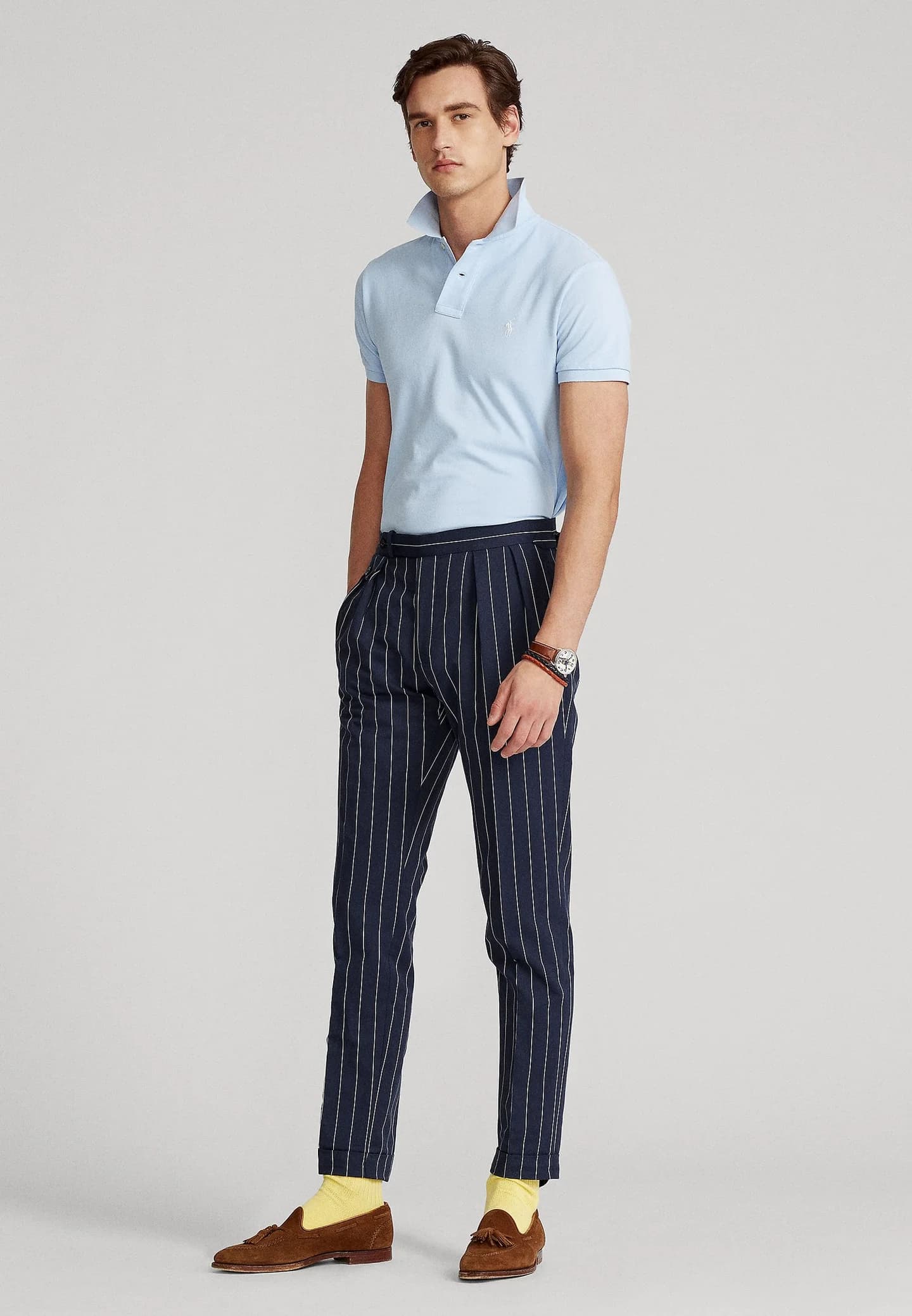 SLIM FIT MESH POLO SHIRT - Рубашка поло - фото 4