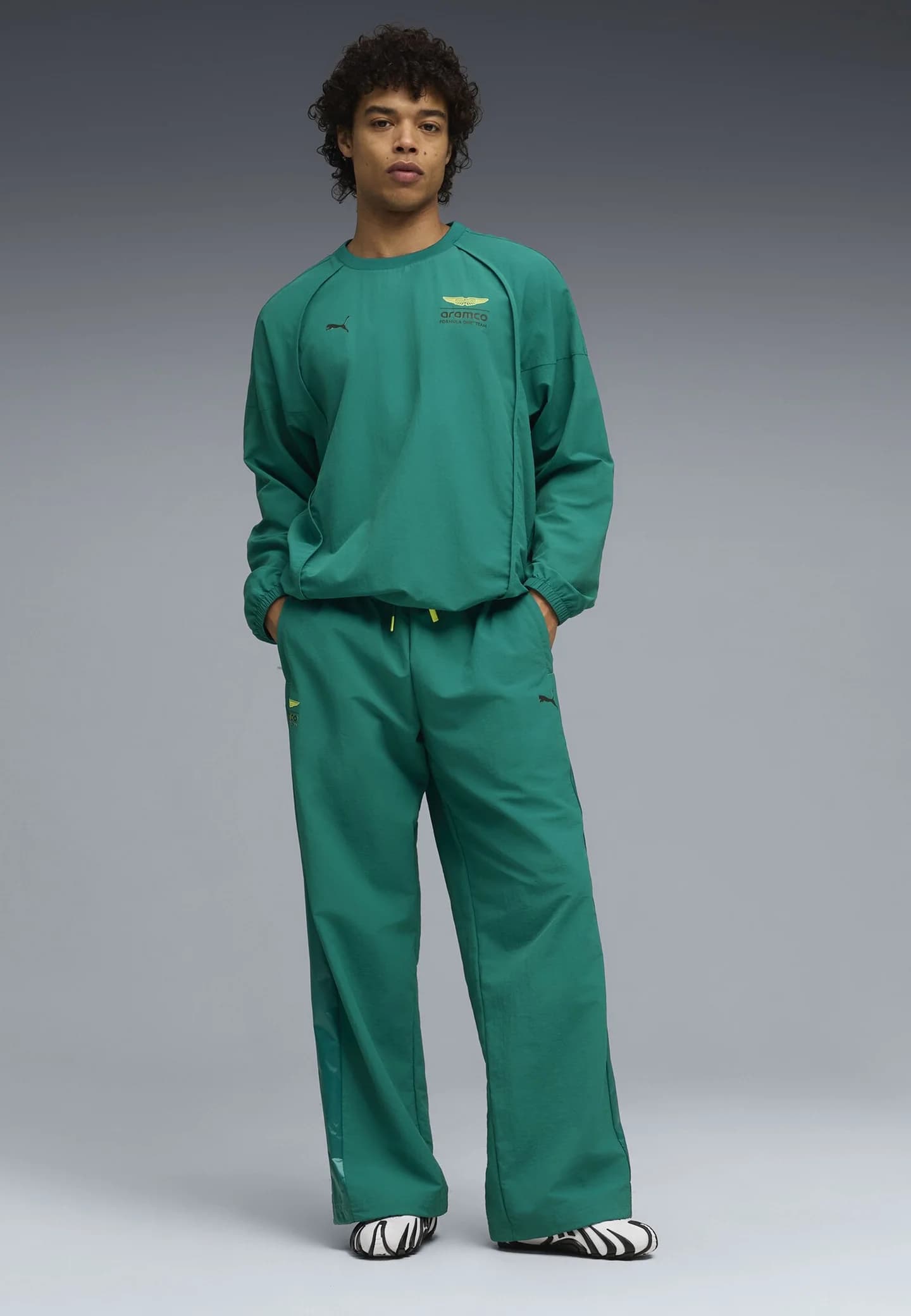 ASTON MARTIN ARAMCO F1 TEAM LIFESTYLE RELAXED - Штаны для тренировок - фото 3