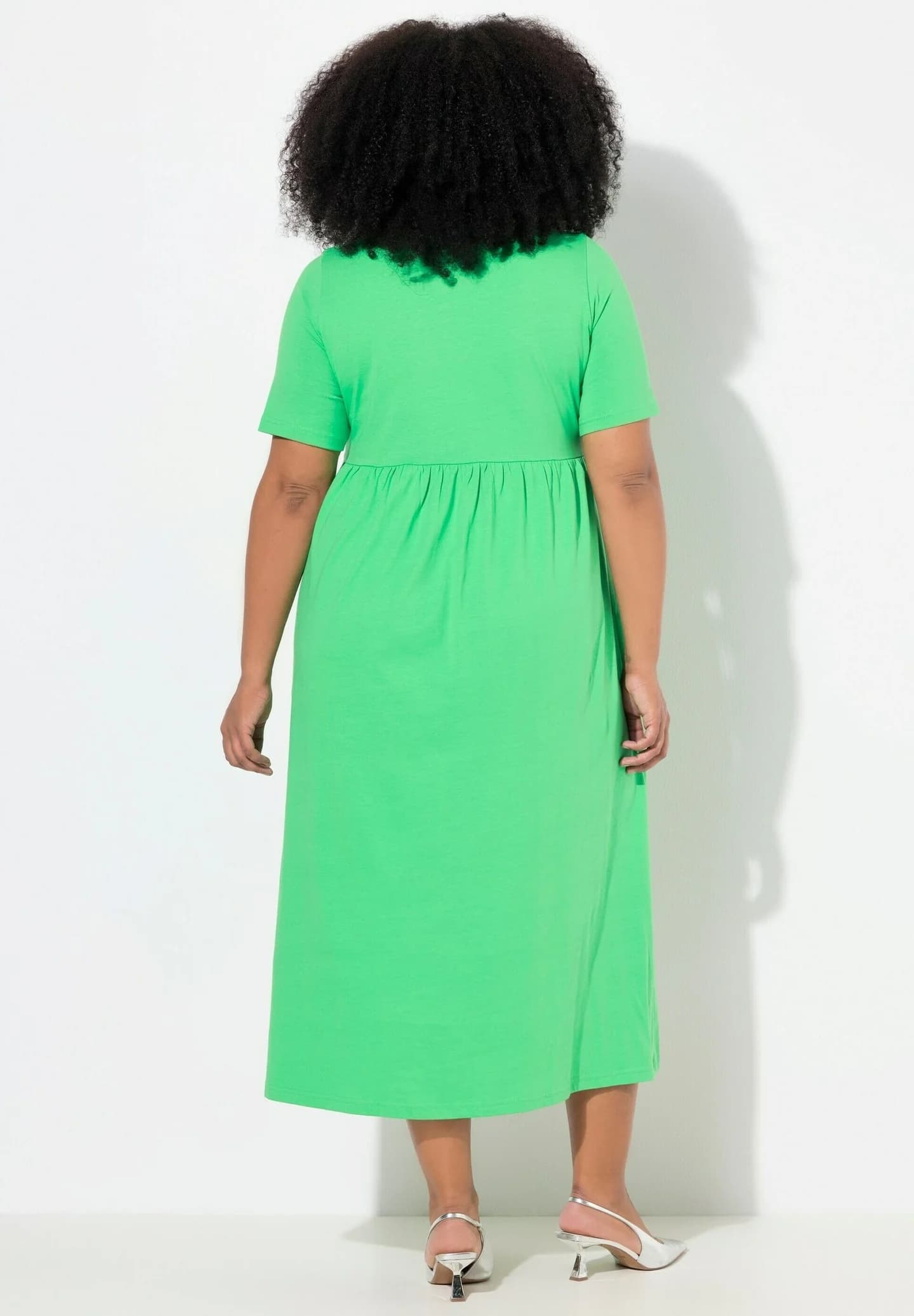 KEYHOLE NECKLINE SHORT SLEEVE EMPIRE - Летнее платье - фото 3