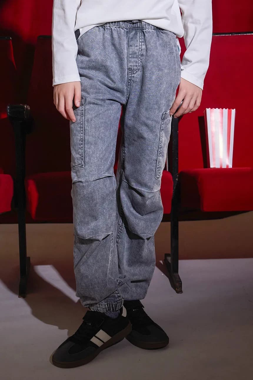 Детские джинсовые джинсы-карго - фото 5