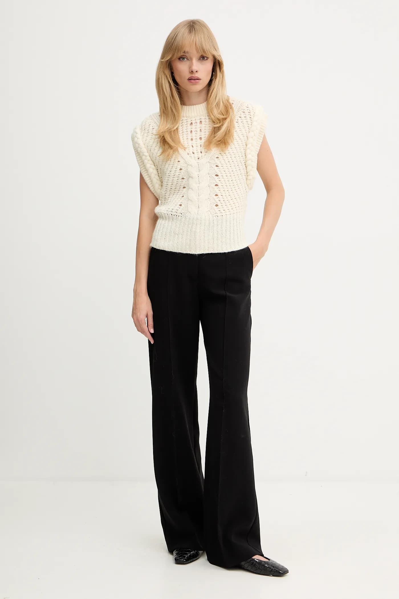 C_Fastina шерстяной жилет - фото 2