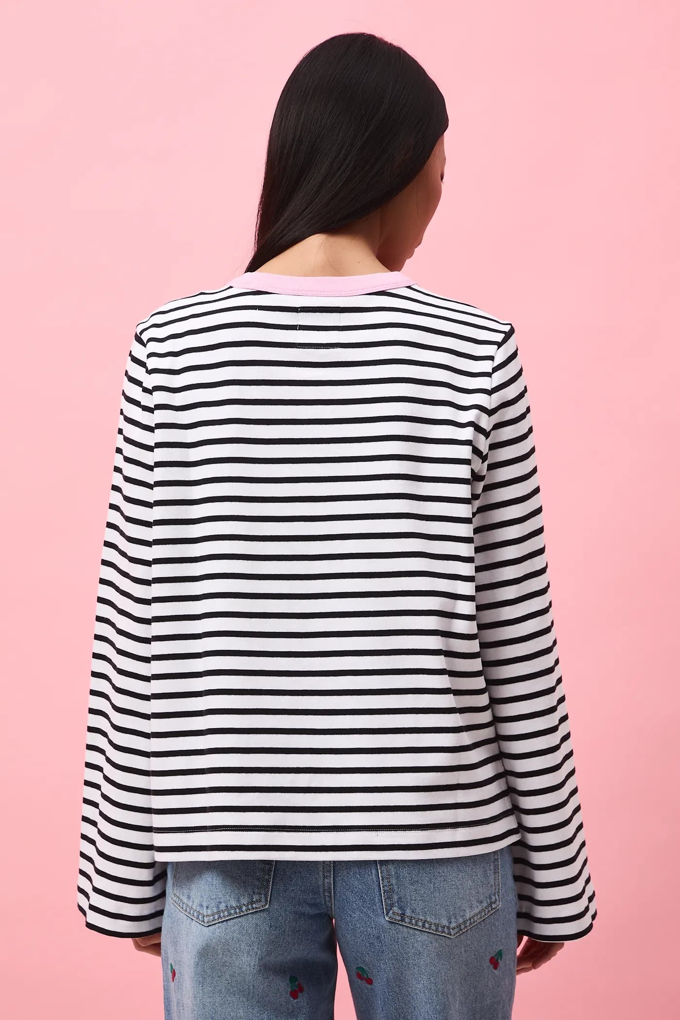 Хлопковая рубашка с длинным рукавом - фото 3