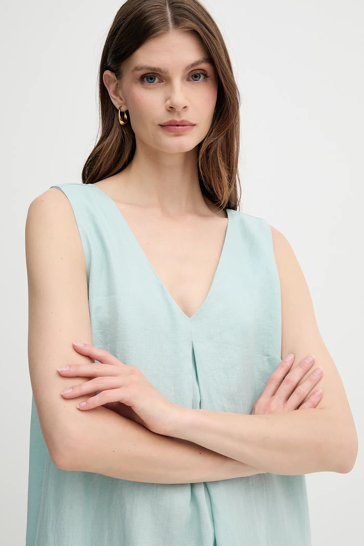 Льняное платье - фото 4