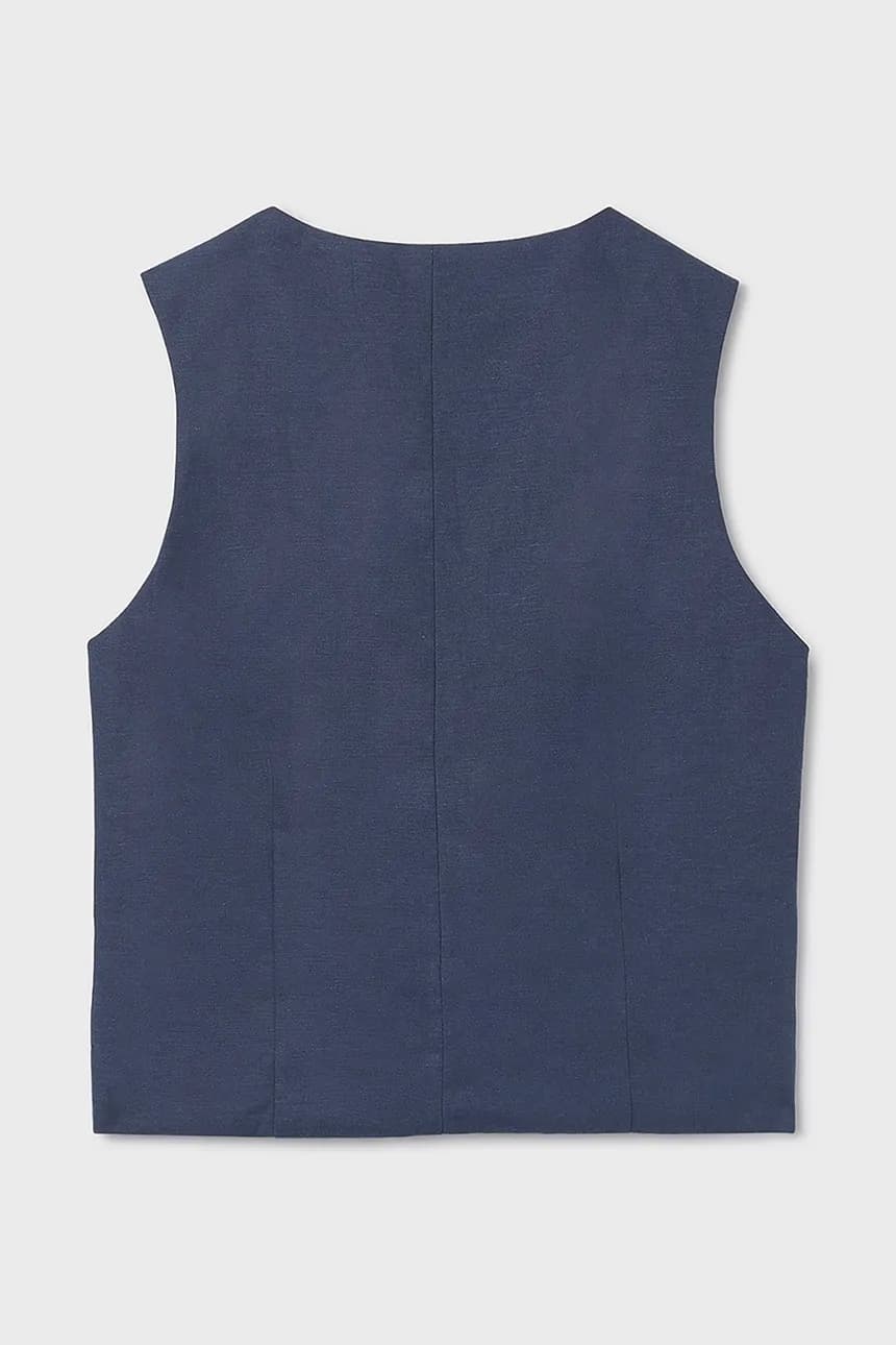 Детский жилет из смесового льна - фото 3