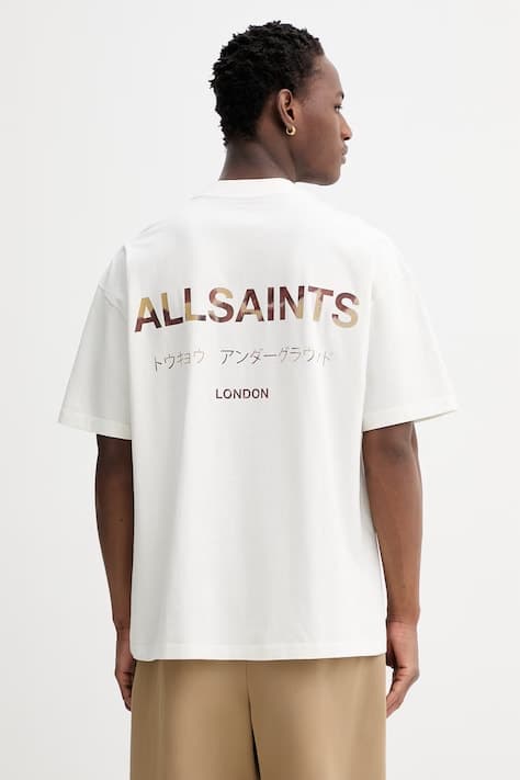 Хлопковая футболка AllSaints UNDERGROUND