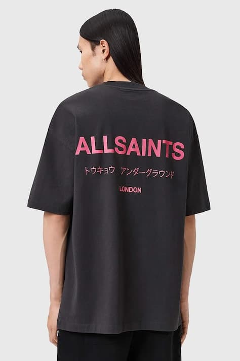 Хлопковая футболка AllSaints UNDERGROUND