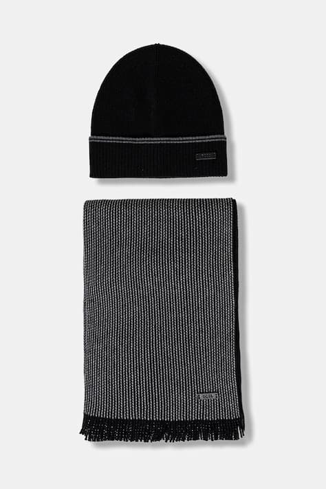 Шапка и шарф BOSS из шерсти добавлено Hernesto_SET