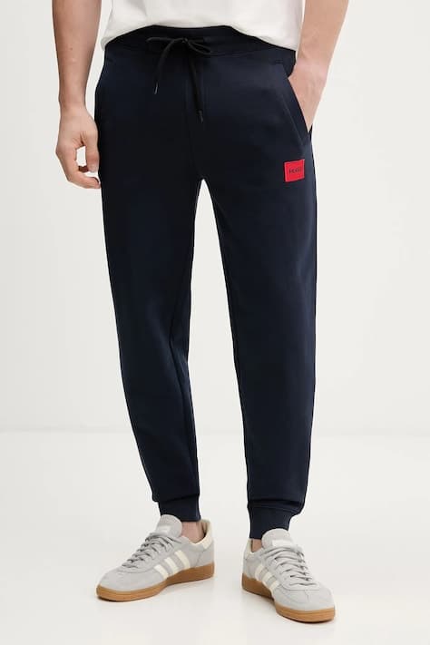 Хлопковые спортивные штаны HUGO Doak212