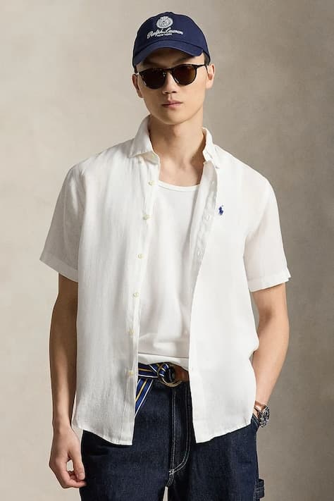 Льняная рубашка Polo Ralph Lauren Спортивная рубашка