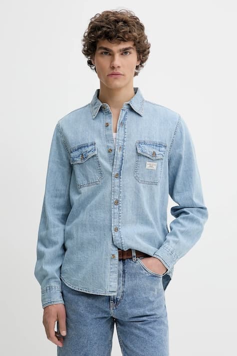 Рубашка Guess Jeans из хлопка