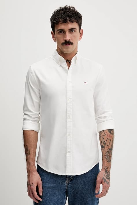 Хлопковая рубашка Tommy Jeans