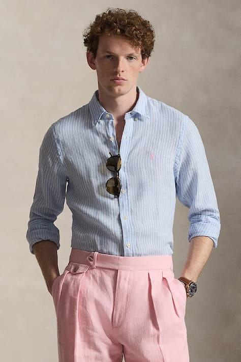 Льняная рубашка Polo Ralph Lauren