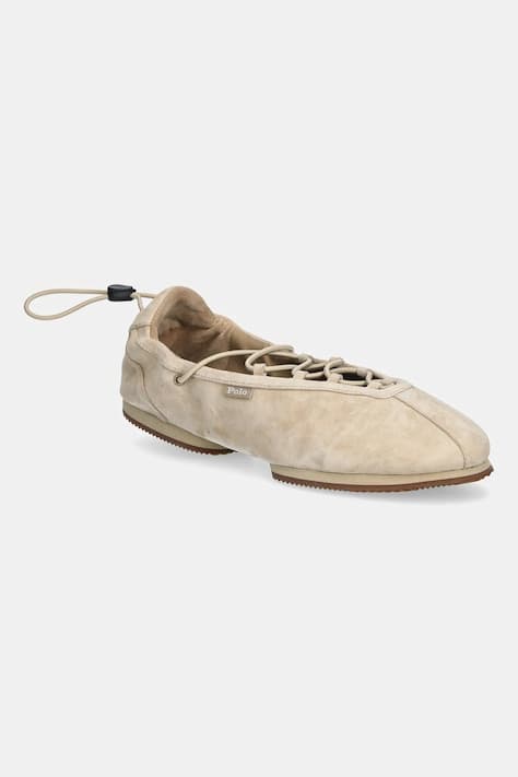 Замшевые балетки Polo Ralph Lauren Ballerina Lace Up