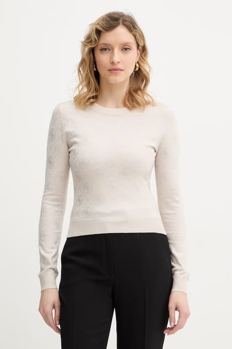 Свитер Guess из смесовой шерсти 4G