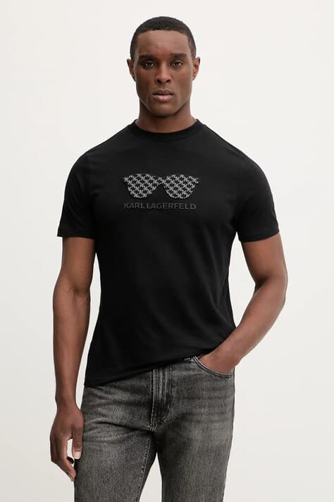 Хлопковая футболка Karl Lagerfeld