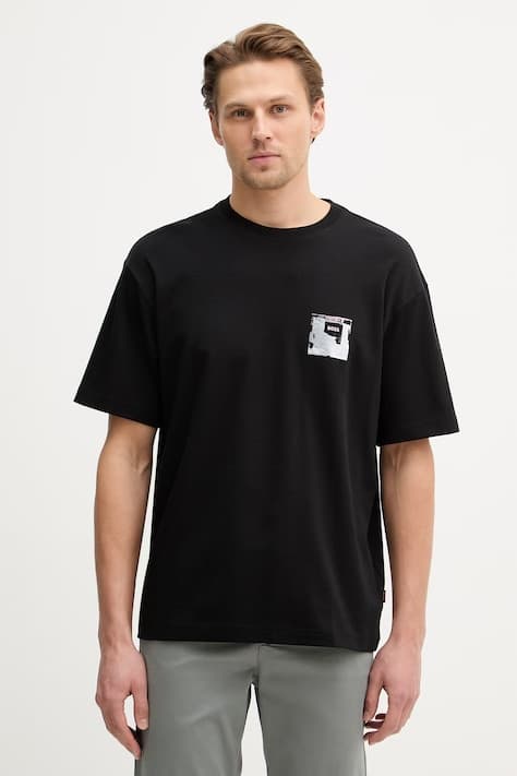 BOSS Оранжевая хлопковая футболка Te_Citylights