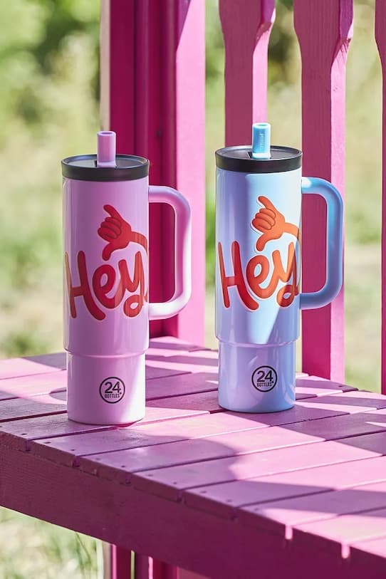 Термокружка 24 бутылки Соломка 800мл Синий - фото 5