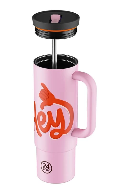 Термокружка 24 бутылки Соломка 800мл Синий - фото 3