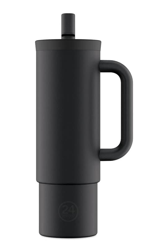 Термокружка 24 бутылки Соломка 800мл Черный - фото 2