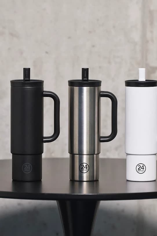 Термокружка 24 бутылки Соломка 800мл Черный - фото 4