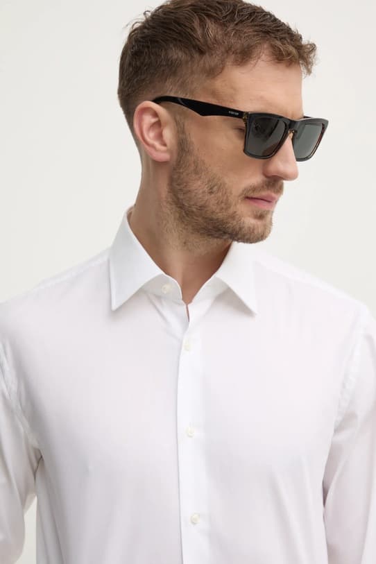 рубашка BOSS из хлопка - фото 5