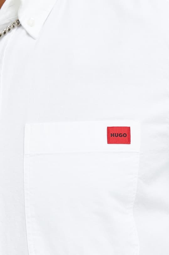 Хлопковая рубашка HUGO Evito - фото 5