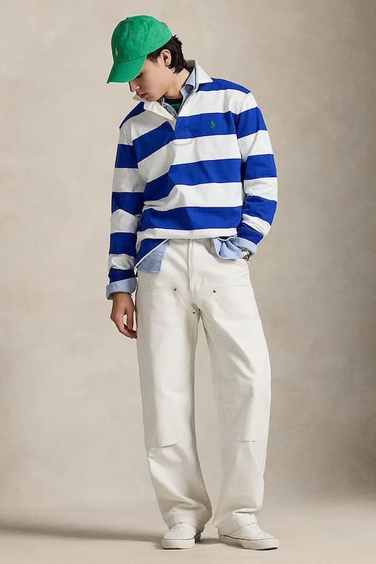 Мужская хлопковая рубашка Polo Ralph Lauren с длинными рукавами - фото 4