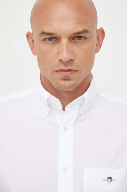рубашка Gant из хлопка - фото 6