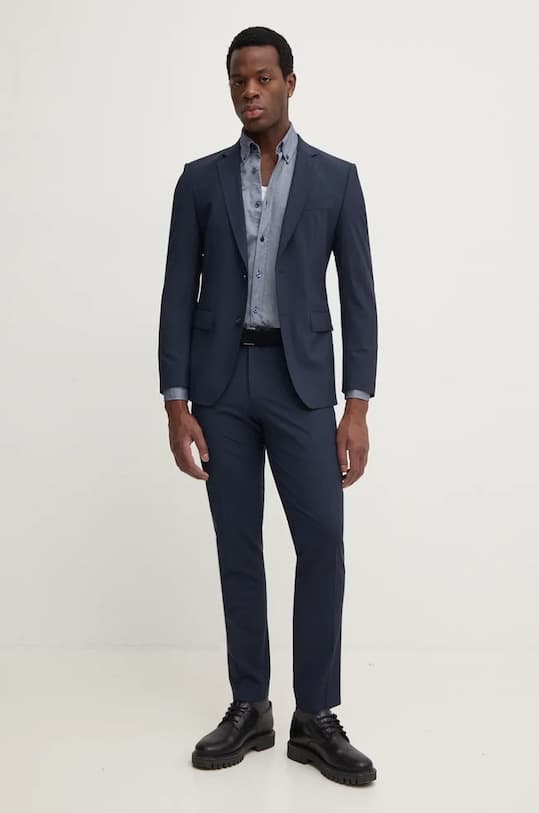 BOSS Оранжевая хлопковая рубашка Rickert_M - фото 3